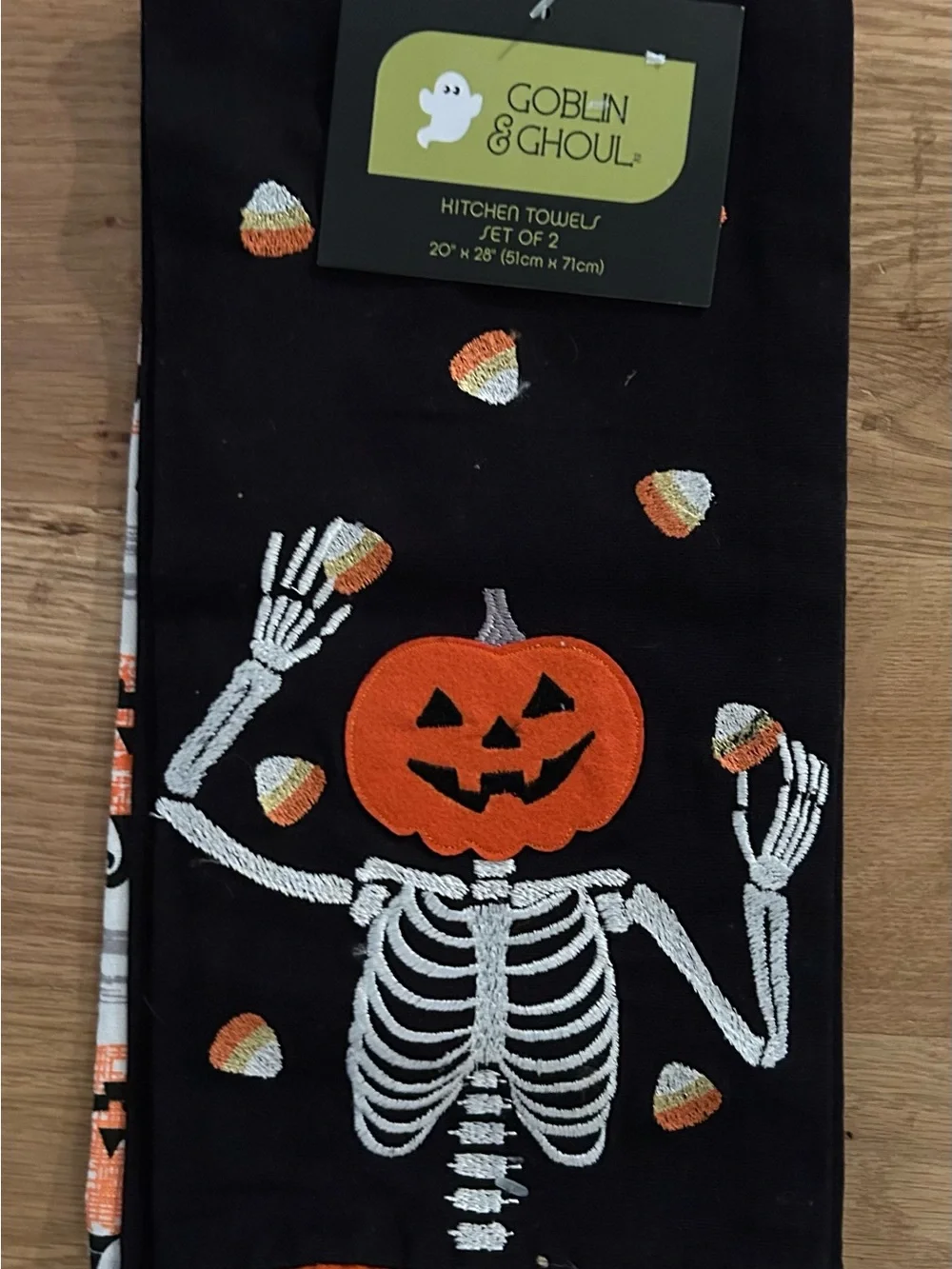 Goblin & Ghoul Halloween Kitchen Towels Set of 2